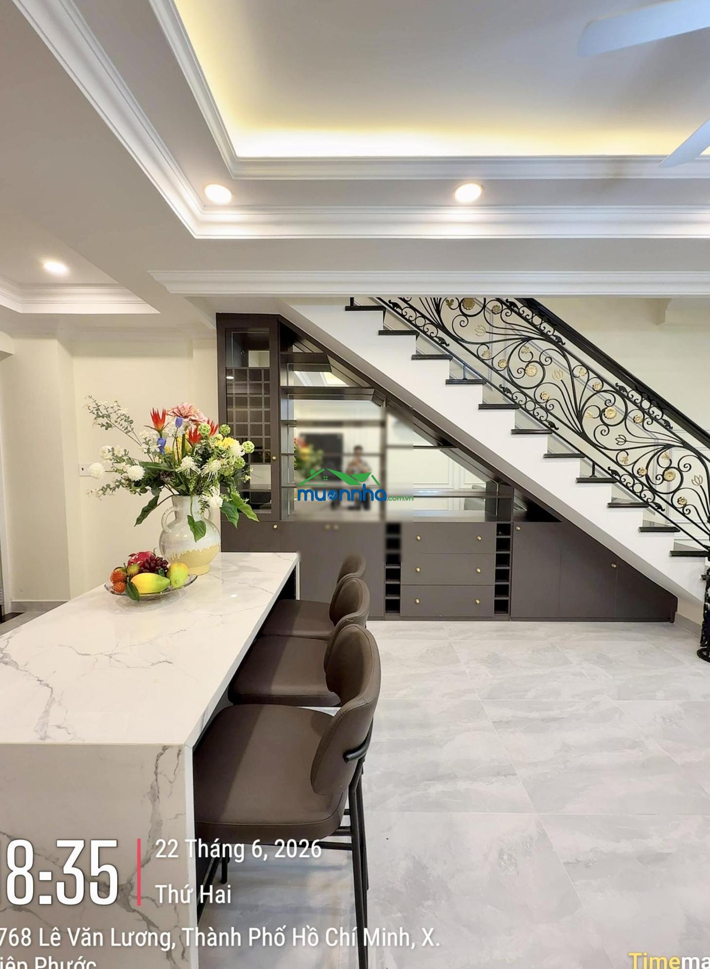 Nhà mới 5 tầng 4pn 5x17 (85m2) đường 8m xe hơi tránh sát lê văn lương nhà bè 4pn master - 2