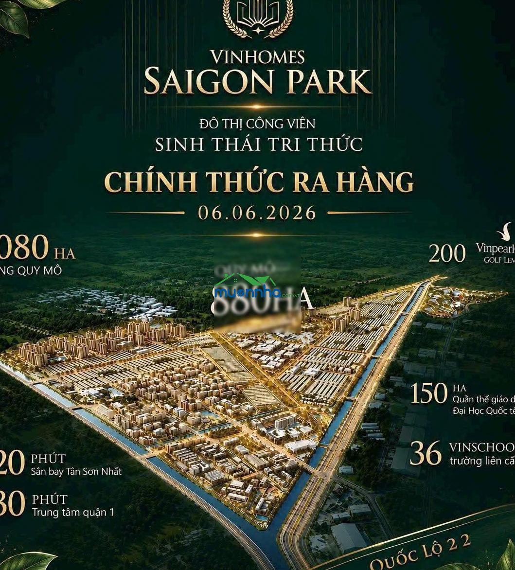 Nhà phố tại đại học tri thức vinhomes sài gòn park hóc môn - căn đẹp, giá tốt trực tiếp cđt - 2