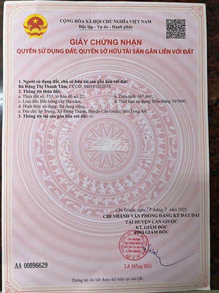 Bán căn nhà vườn 
💥 ấp trung - xã đông thạnh - cần giuộc