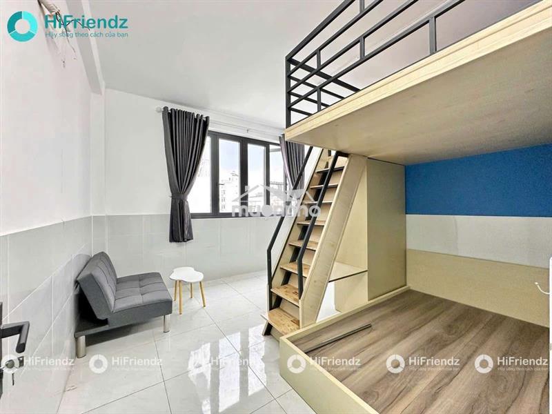 Cho thuê chdv full nội thất - cửa sổ to - vườn lài