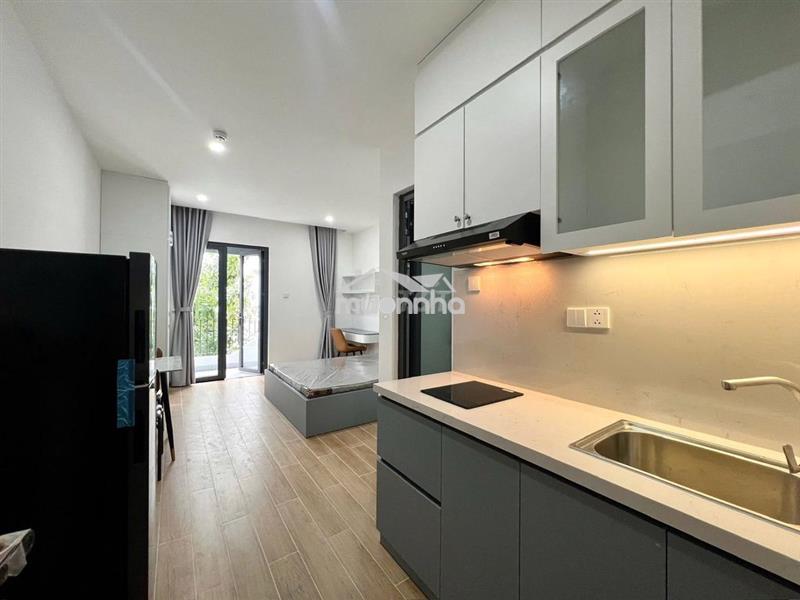 Cho thuê studio ban công-nội thất mới ung văn khiêm chỉ 6,7 triệu