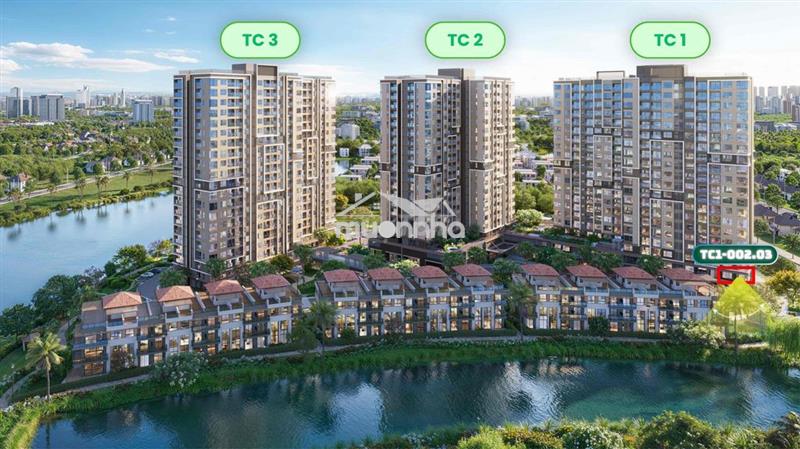 Bán căn 3pn tầng 2 trellia cove trực tiếp cđt - tt 30% nhận nhà