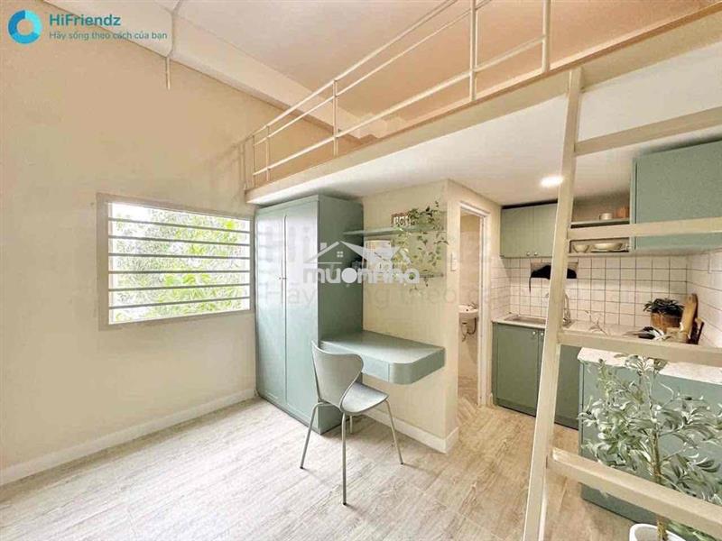 Cho thuê phòng gác cao mới 100% - không giới hạn người ở ngay b.thanh