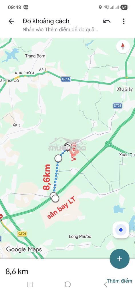 1,260m2 có 300 thổ, góc 2mt cách sân bay lt 8,6km, bình an, l thành - 2