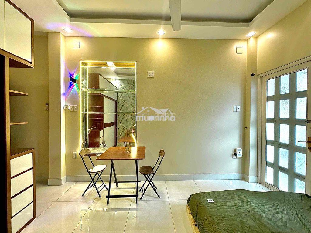 Cho thuê 1pn ngăn bếp 25m2 full nt balcon ngay nđc lý thái tổ q3 - 2