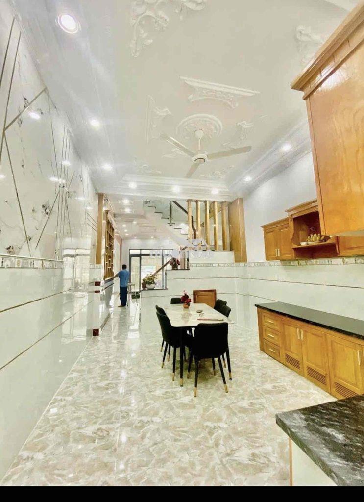 Cho thuê nhà dt 220m2 1trệt 3lầu 4pn 3wc full nội thất hẻm xe tải - 3