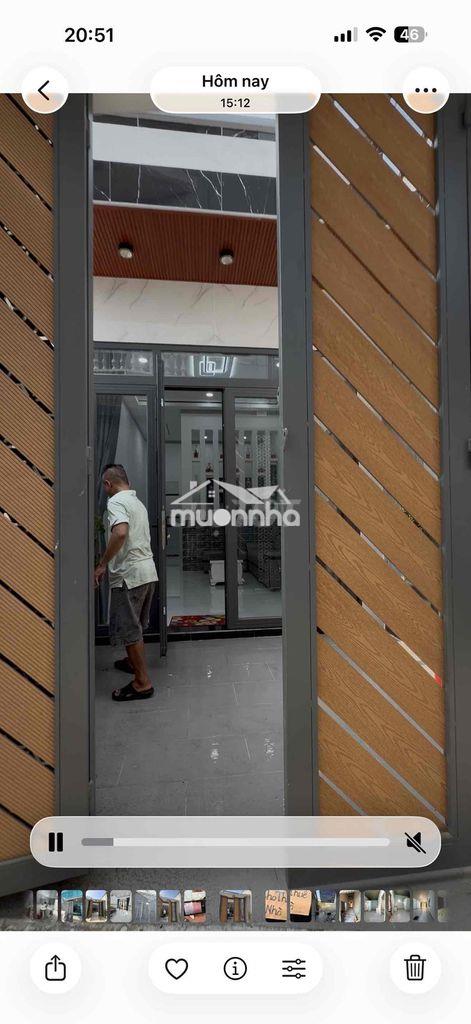 Nhà ngõ hẻm 66m2,2phong ngủ đường bùi hữu nghĩa bửu hoà