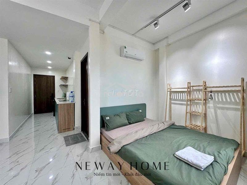 Căn hộ studio cửa sổ thoáng full nội thất có máy giặt riêng mới keng
