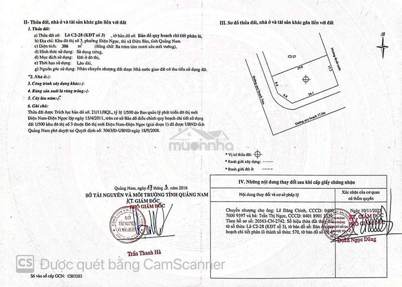 Chủ ở nước ngoài bán lô góc 2 mặt tiền kinh doanh đường văn tiến dũng