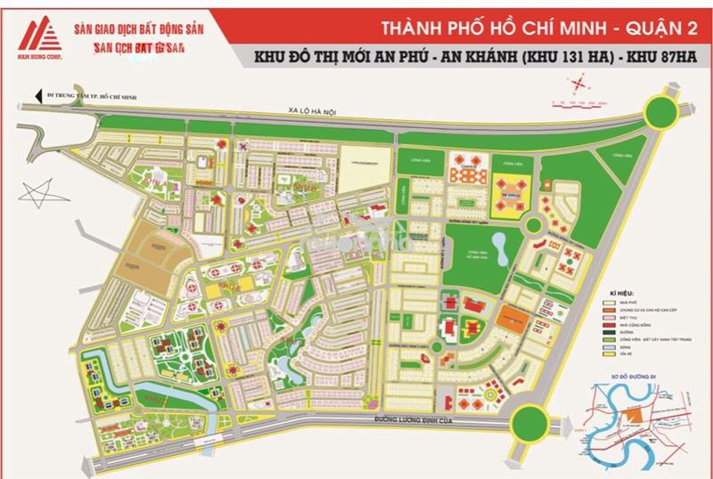 Nhà 5 x 20m - xây có hầm - khu an phú an khánh bán 25.5 tỷ