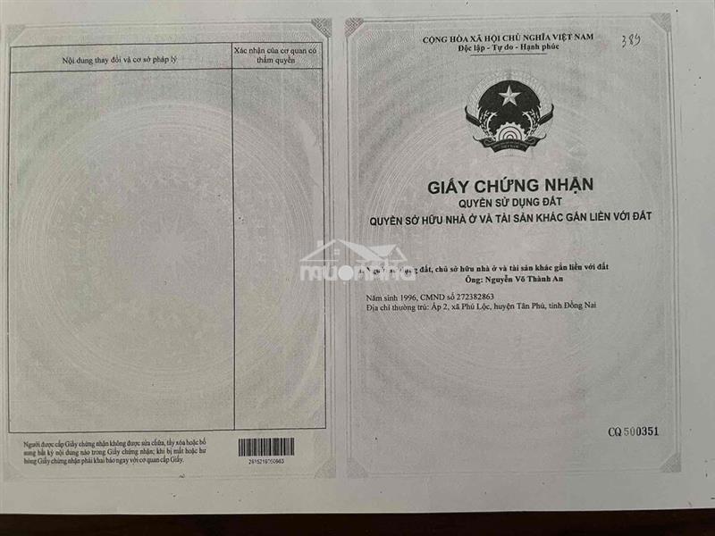 CHÍ CHỦ CẦN BÁN ĐẤT