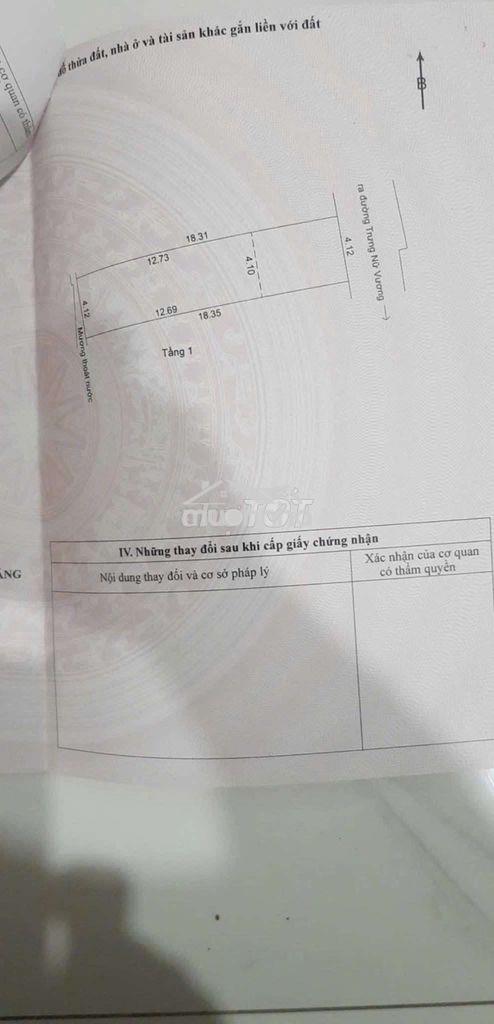 Chào bán nhà kiệt 402 trưng nữ vương chưa qua đầu tư