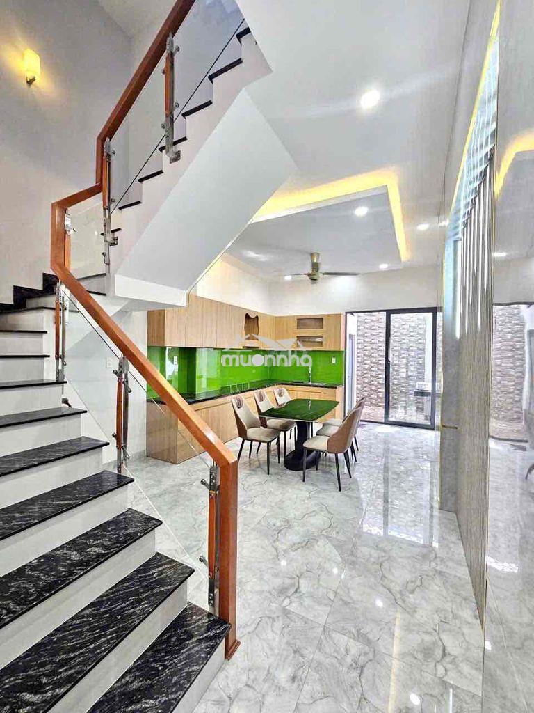 Nhà 2 lầu 1 trệt bình chuẩn,thuận an,có nội thất cơ bản,đường 7m - 4