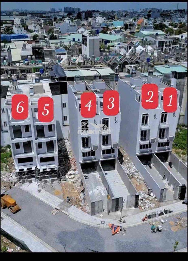Bán 06 nhà phố dt hiếm có 4m x 30m xây 4.5 tầng có thang máy, hơn 6 tỷ