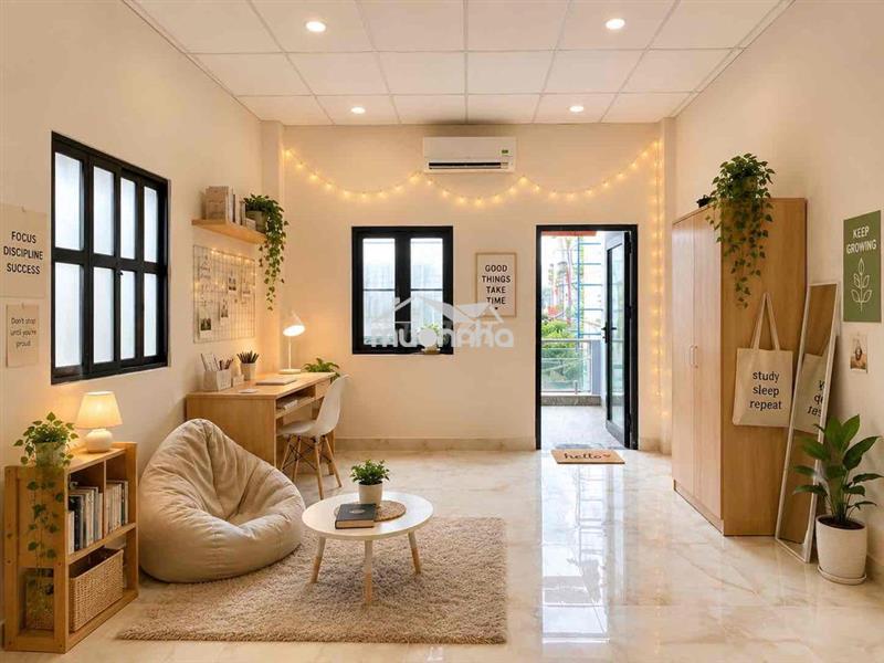 Căn hộ dịch vụ ban công 1pn tách bếp ngay trung tâm trường thọ