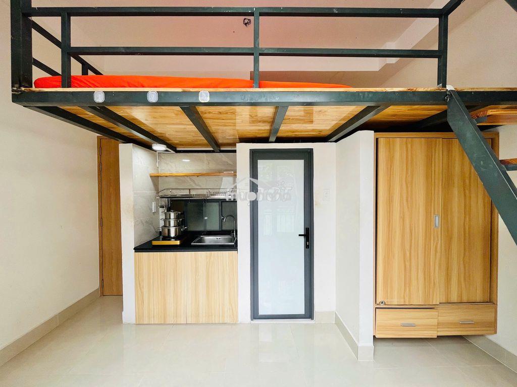 Gác lững 25m2 full tiện nghi khuông việt gần âu cơ - 4