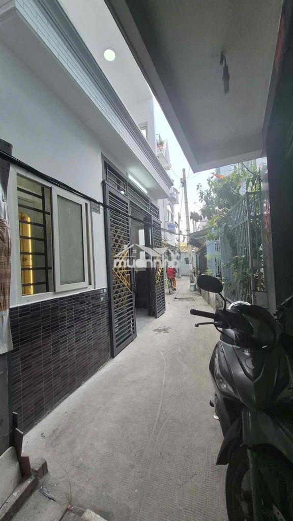 Nhà lầu 3 tầng ngang 5m2 nở hậu 6m có p ngủ dưới trệt - 2