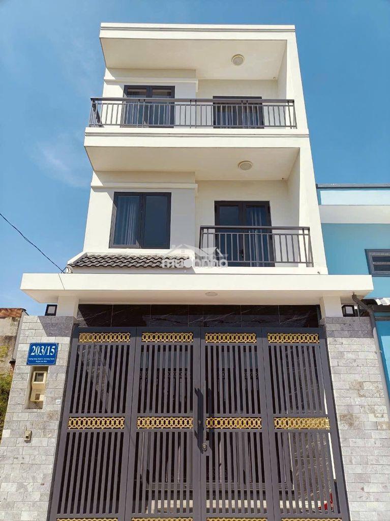 Nhà 2 lầu mái btct 5,1x15,8 đường nhựa 7m thông xẹc đông thạnh 4