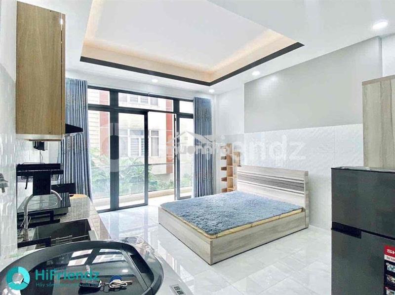 Căn hộ mini full nội thất ban côg 32m2 bông sao q8