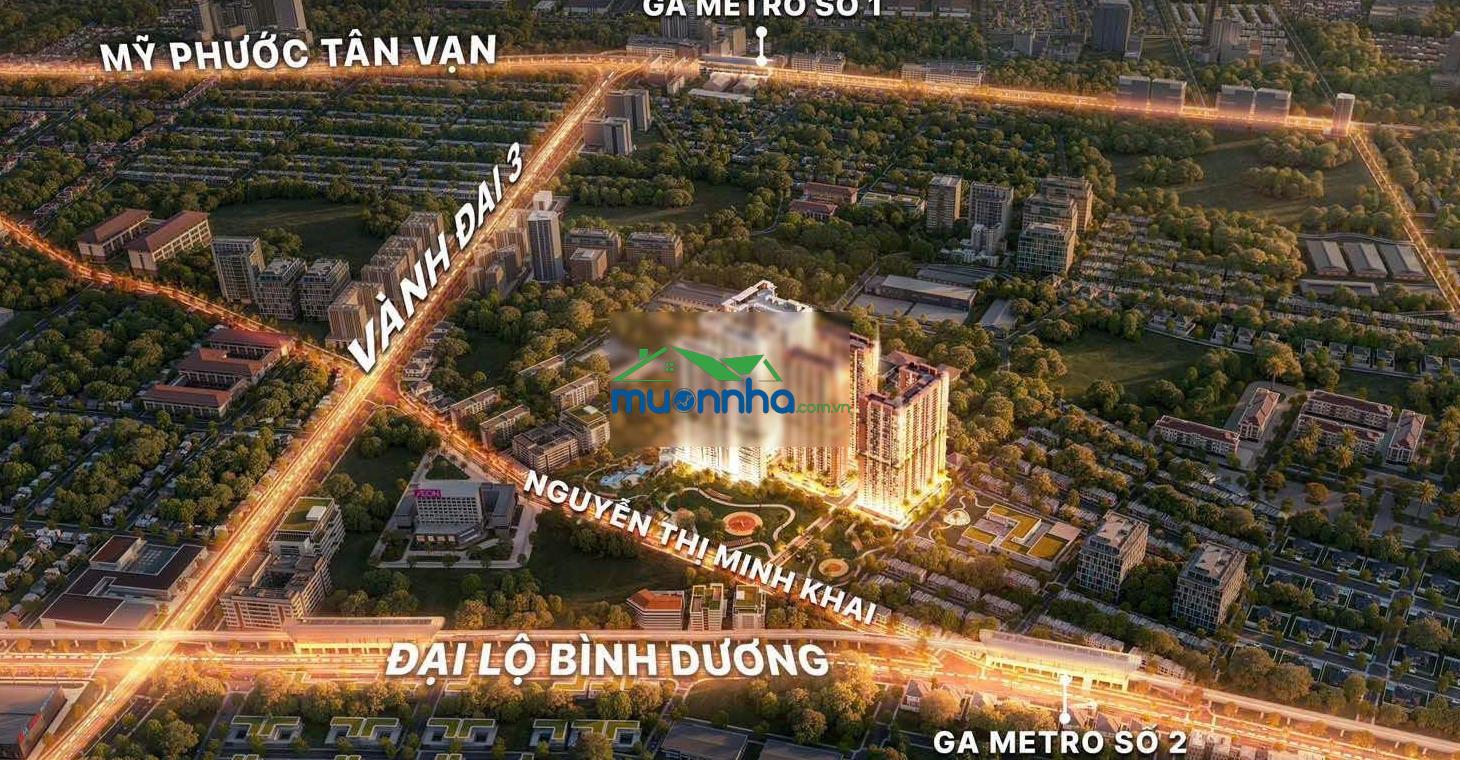 Bán cc monrei saigon, giá cực chất 3,085 tỷ, 52m2, view đẹp tại nguyễn thị minh khai, bình dương - 2