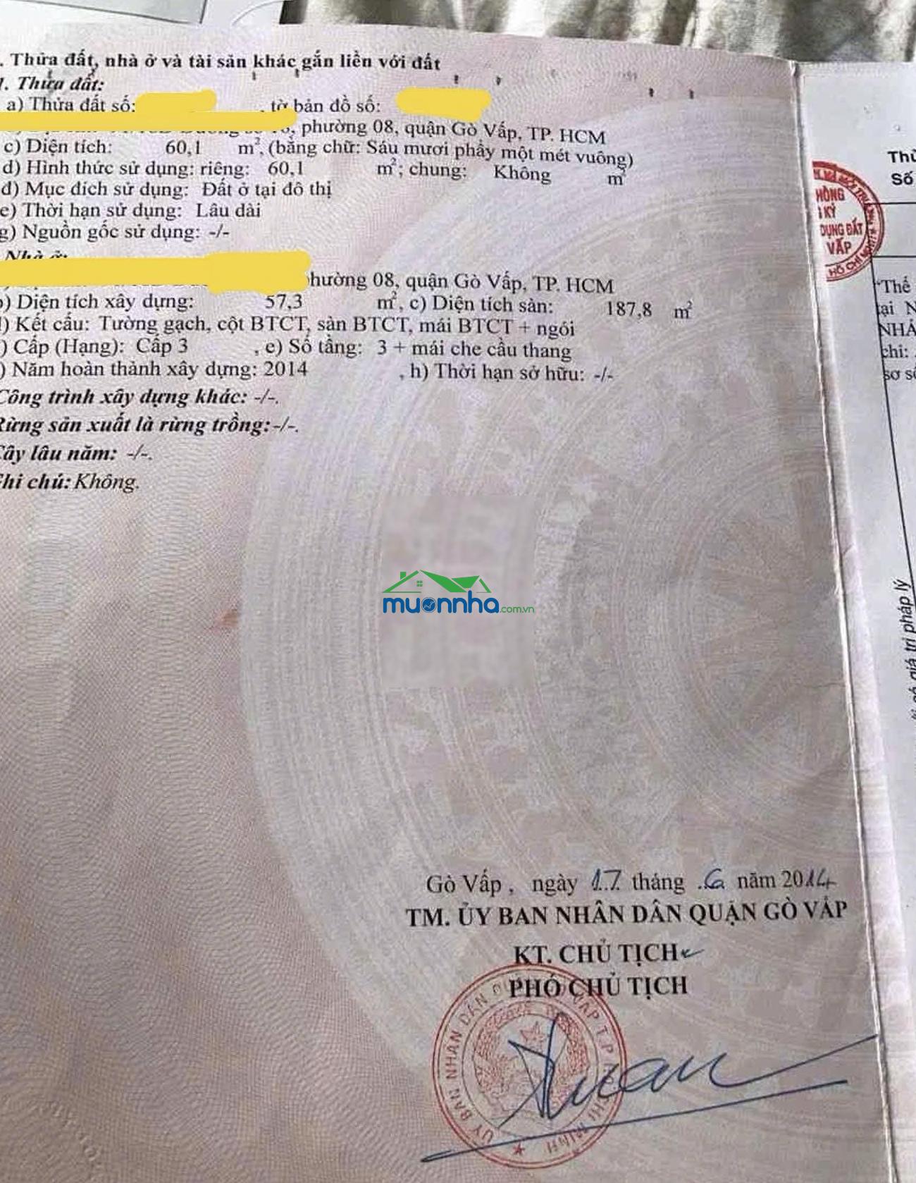 Nhà bán quận gò vấp - chính chủ - 2