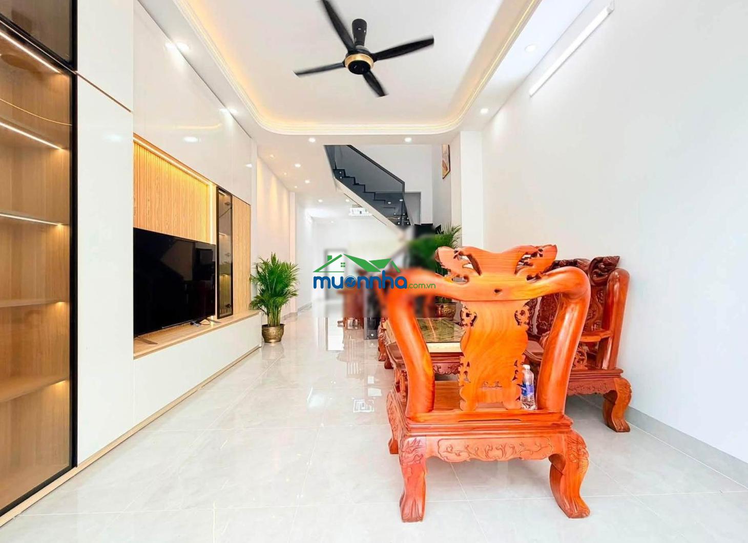 Bán gấp nhà 4m x 23m xây mới 2 tầng có sân rộng 8m đường hiệp thành 17 gần bến xe buýt hiệp thành - 2