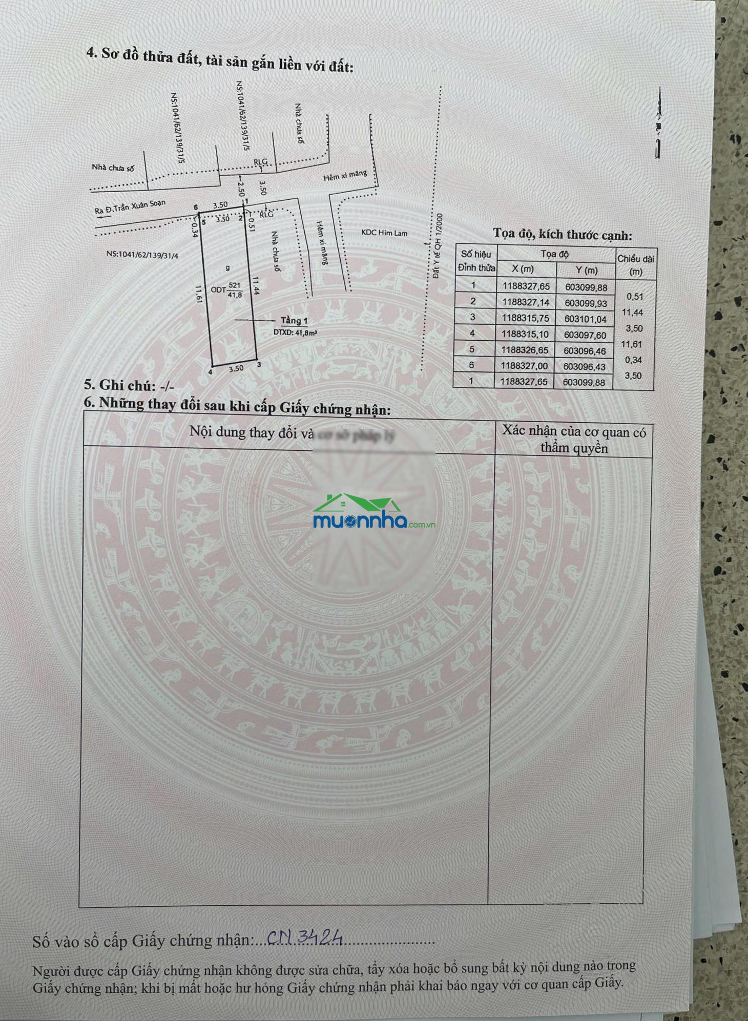 Bán nhà hẻm 1041 trần xuân soạn quận 7 - 2