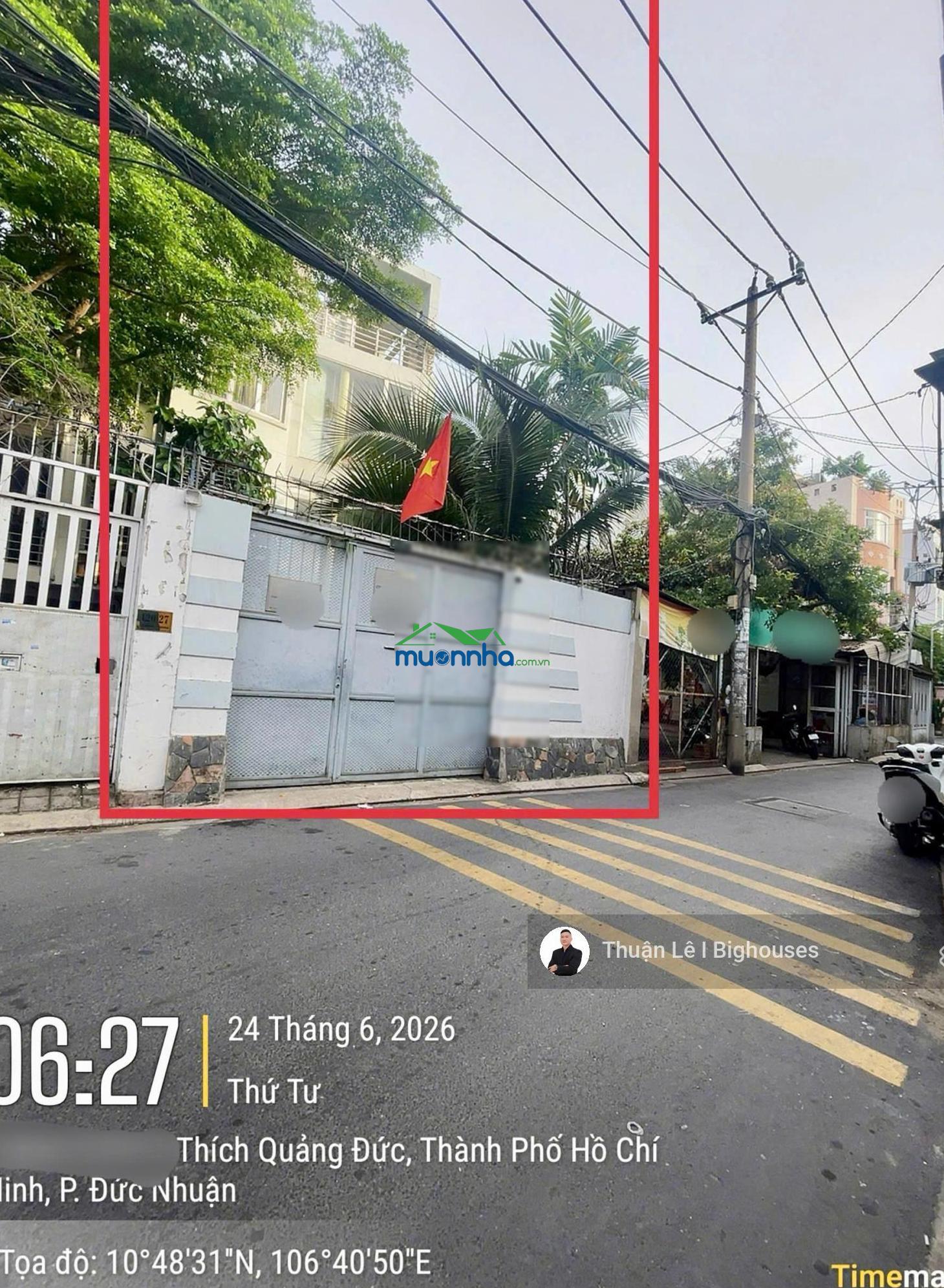 Bán nhà phú nhuận 6,6mx28m. hẻm 6m đường thích quảng đức, khu phan đăng lưu. 4 tầng, sân vườn rộng - 3