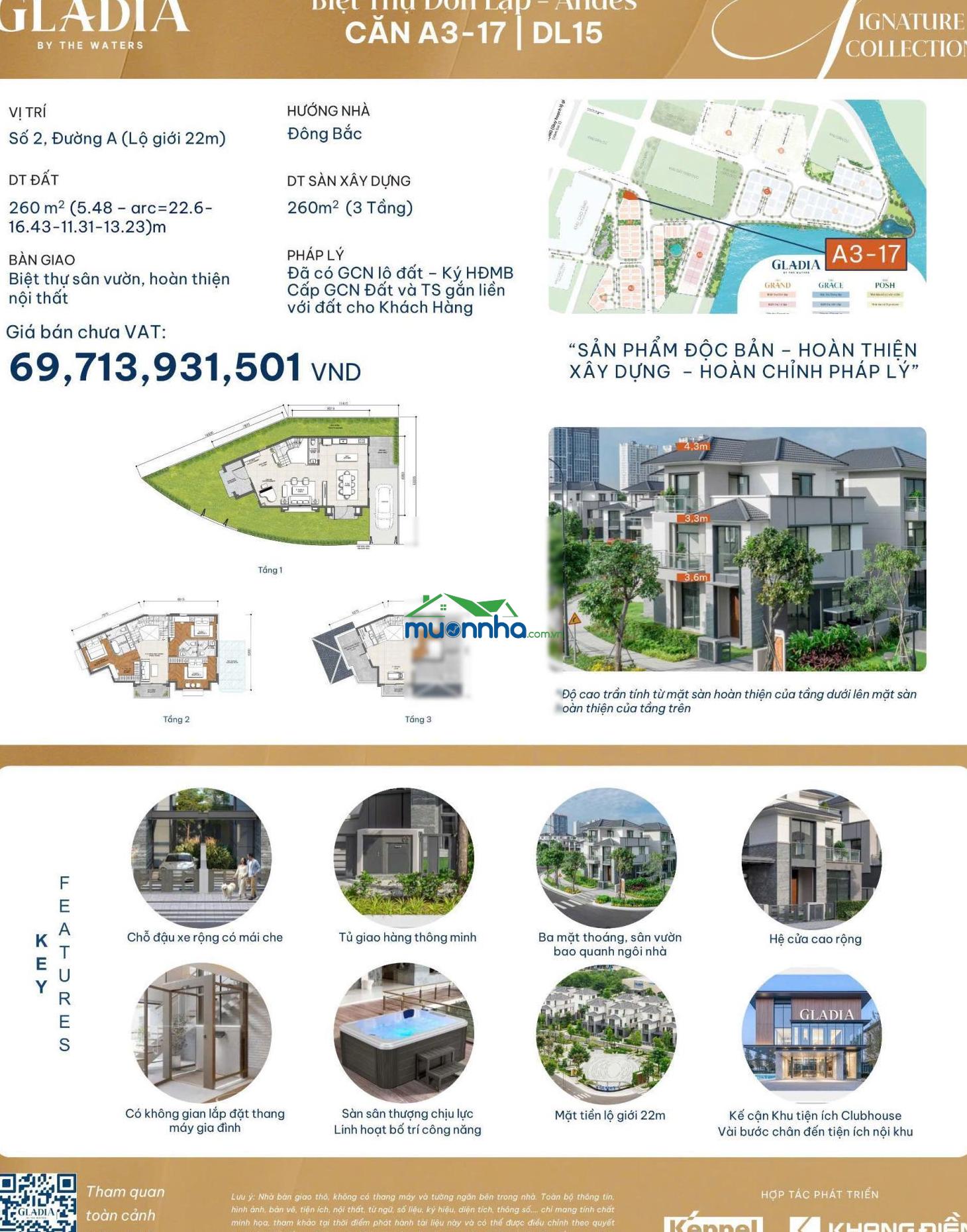 Biệt thự đơn lập view sông 3 mặt tiền q2 hướng đb - sổ hồng khang điền keppel. vốn 20% ck đến 7.7tỉ