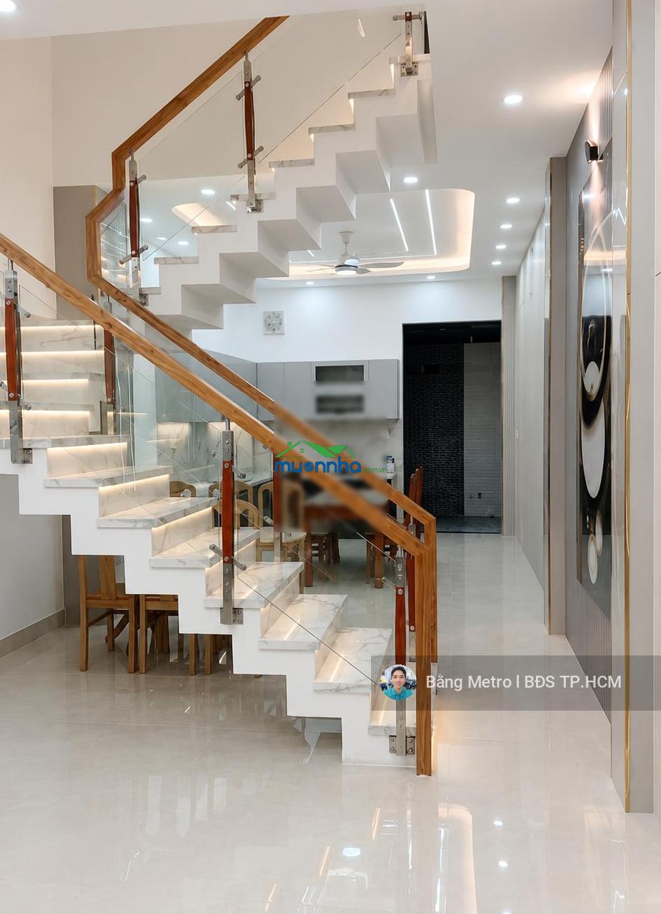 Đẹp lung linh hxh nguyễn thị đặng, nhà mới 4 tầng 4pn 5wc shr, ngay metro q12, vào ở ngay