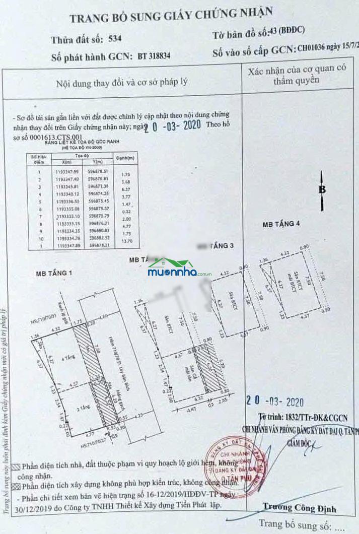 Siêu phẩm hẻm xe tải lũy bán bích ngang khủng 14m 5 tầng dòng tiền 20 triệu/tháng chỉ 9.9 tỷ