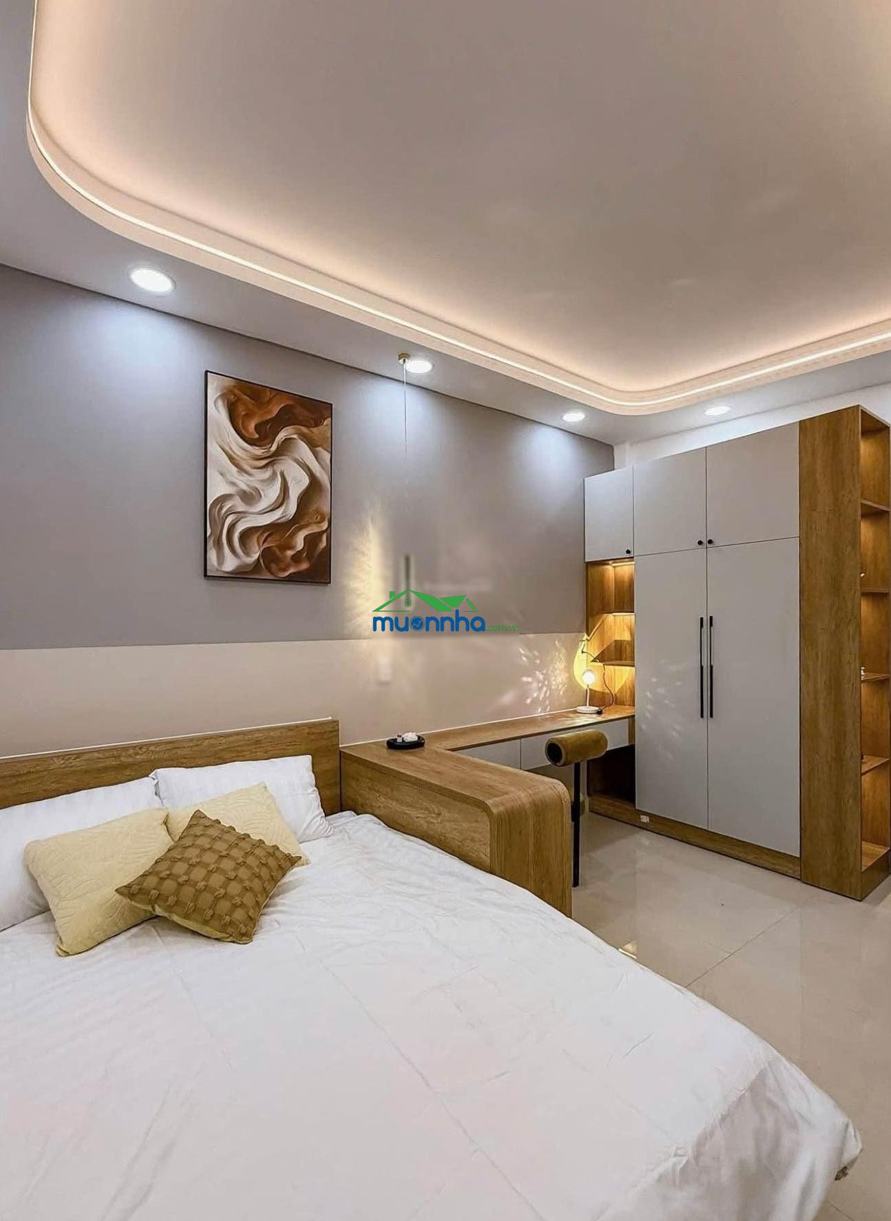 Chỉ 6.05 tỷ nhà đẹp nguyễn cửu vân 60m2 đất-2 tầng 4pn full nội thất có pn dưới trệt sát mặt tiền - 3