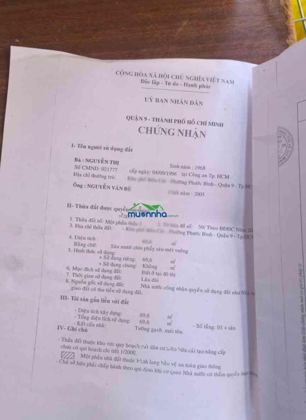 Bán nhà riêng, căn góc 2mt, 3pn, kdc hiện hữu, đường 14, gần chợ phước bình (70m2) 9.9 tỷ - 3