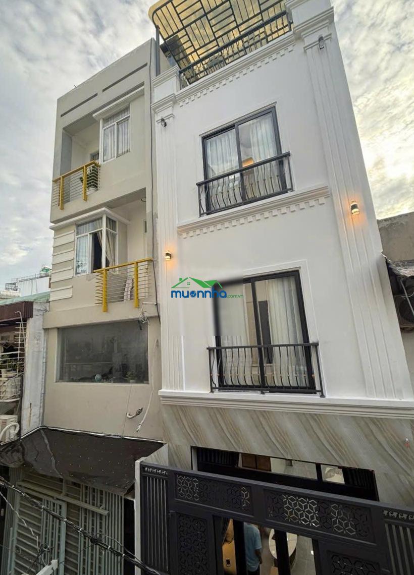 Nhà hẻm 4m trước sau trần thị báo, p. phú thạnh, tân phú. 4 tầng (4pn, 5wc). giá: 6.6 tỷ - 3