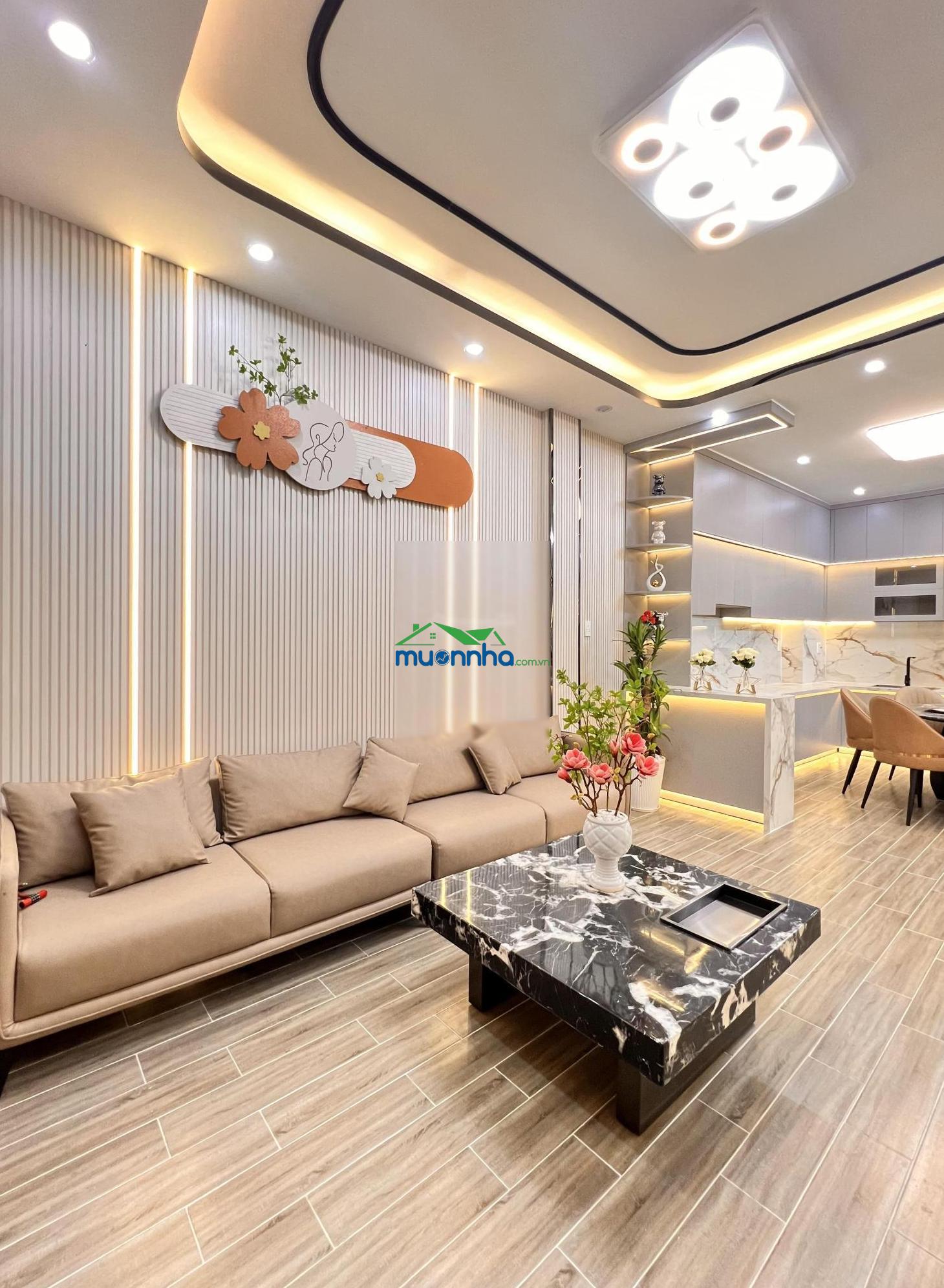 Bán nhà, đường huỳnh tấn phát 108m2, nhà 1 tầng, 3pn, hẻm xe hơi cách nhà 5m, 4m x 27m, 4,59 tỷ