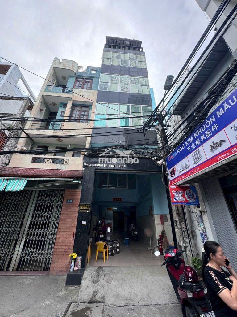 Bán nhà 2 mt dương bá trạc – q. 8 dtcn: 122m2 kc: 6 tầng  giá; 16,5 tỷ