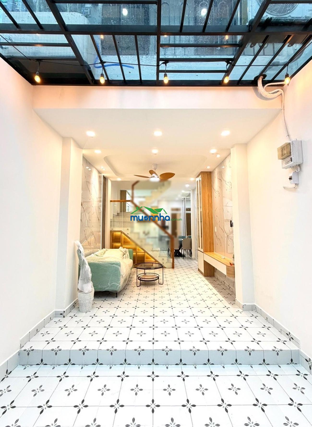 Phan văn trị,p11.bình thạnh 2tầng44m2(3,5dài13) 3pn3wc hẻm xe hơi thông 5met ,sát mặt tiền 40m - 3