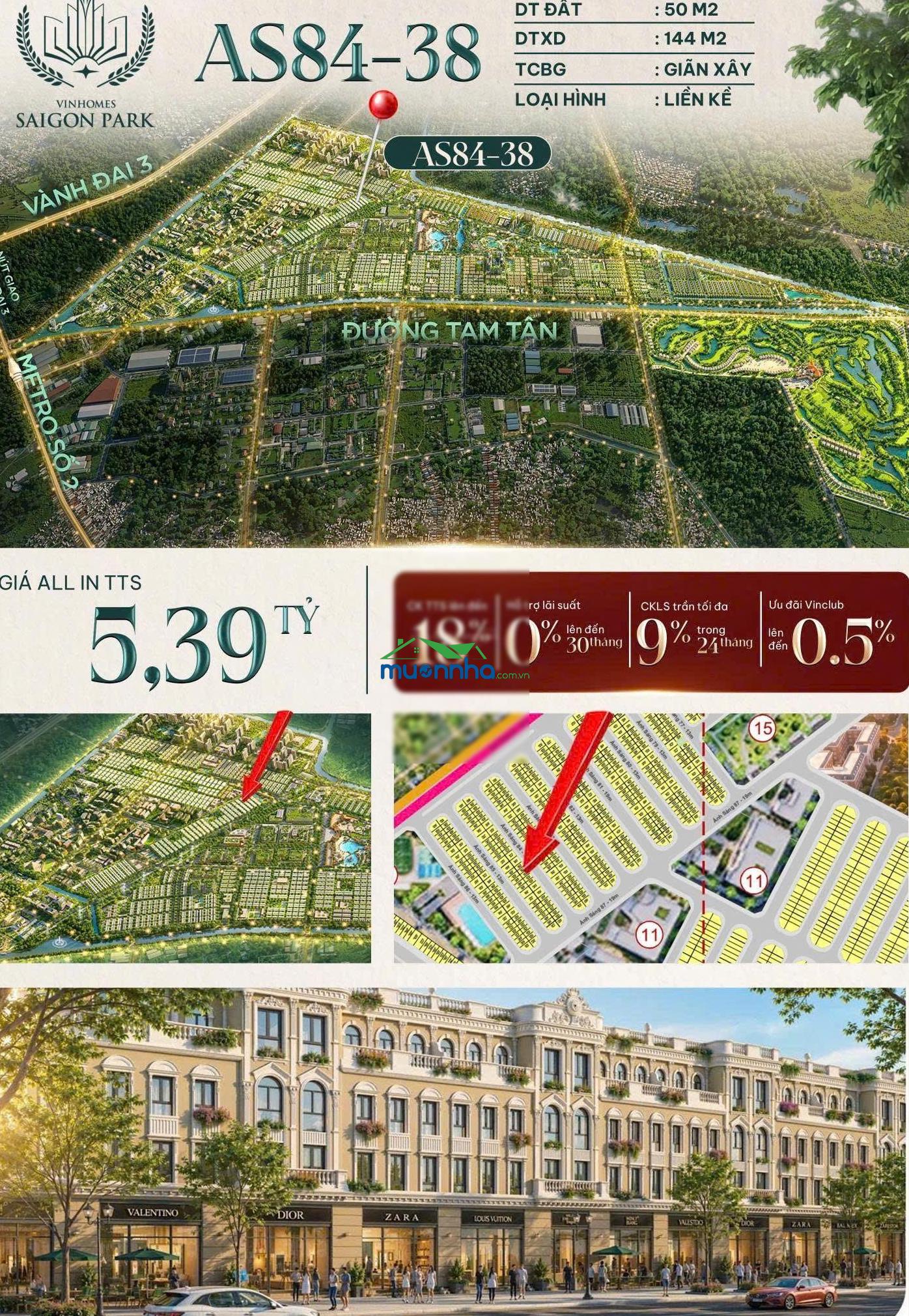 Nhà phố đầu tư cho thuê sáng giá tại vinhomes saigon park. dtxd:144m2 giá 5.390tỷ.lh:0394 000 ***