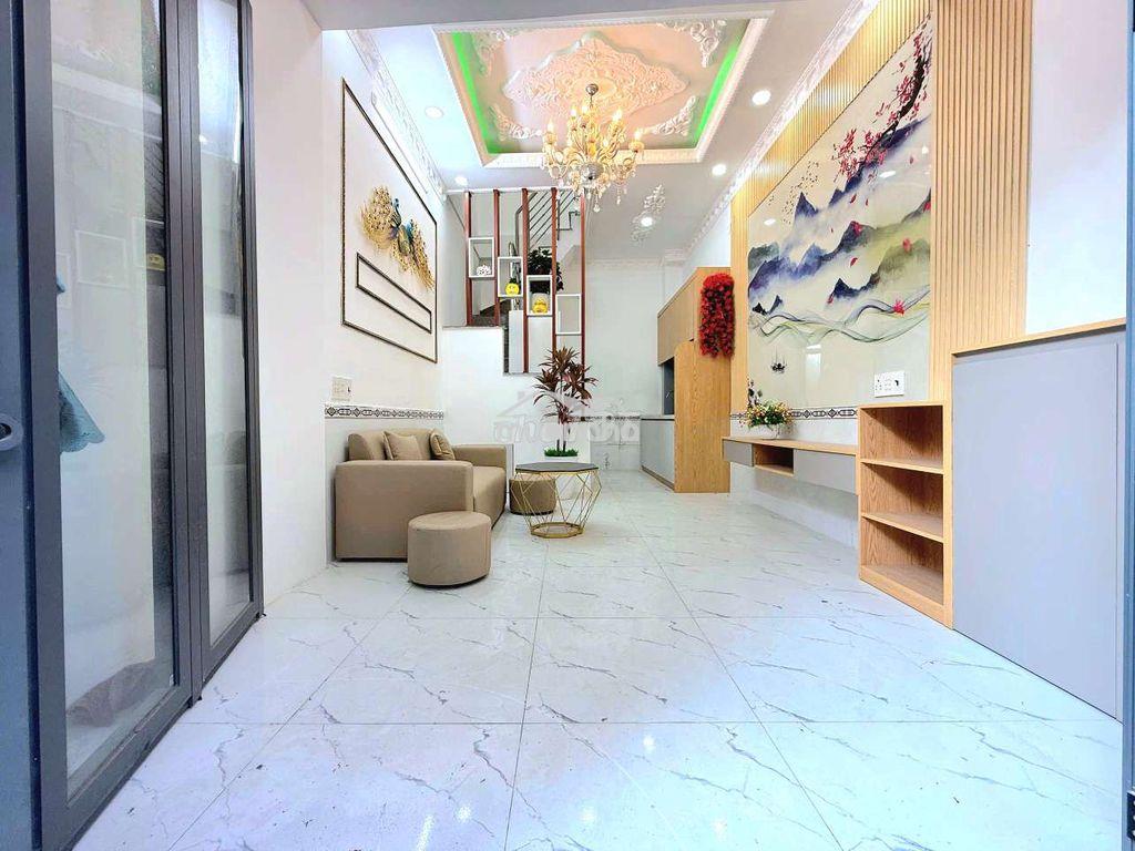 Nhà sổ hồng hẻm xe hơi 3,2x8m 2 lầu kế quận 7 giá 1.88 tỷ - 4