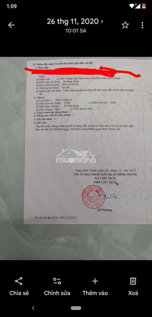 Nhà ngõ hẻm trung tâm q.bình thạnh - 2