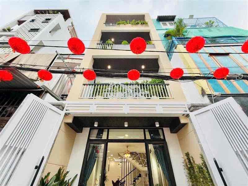 Nhà full nội thất mới 4,5*16m 4tầng 4pn hxh phạm văn chiêu - 2