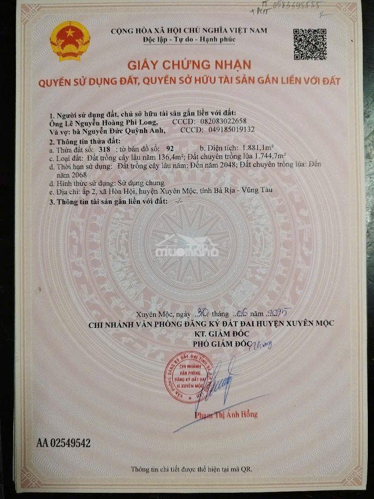 Đất biệt thự vườn, đông dân cư, qh bàn cờ, trung tâm ngãi giao hcm - 3