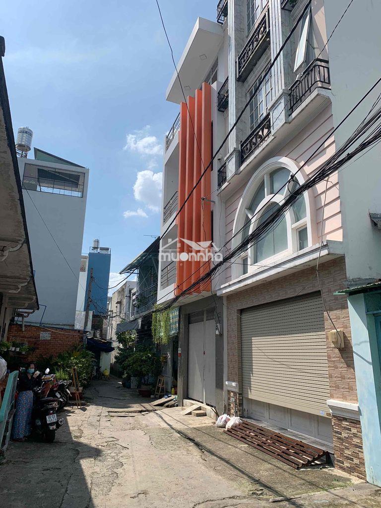 Cho thuê nhà hxt, hướng chính nam, đường nơ trang long, p12, q. bình t
