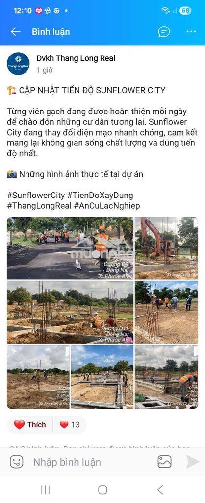 Chính chủ bán đất nền dự án sunflower nhơn trạch