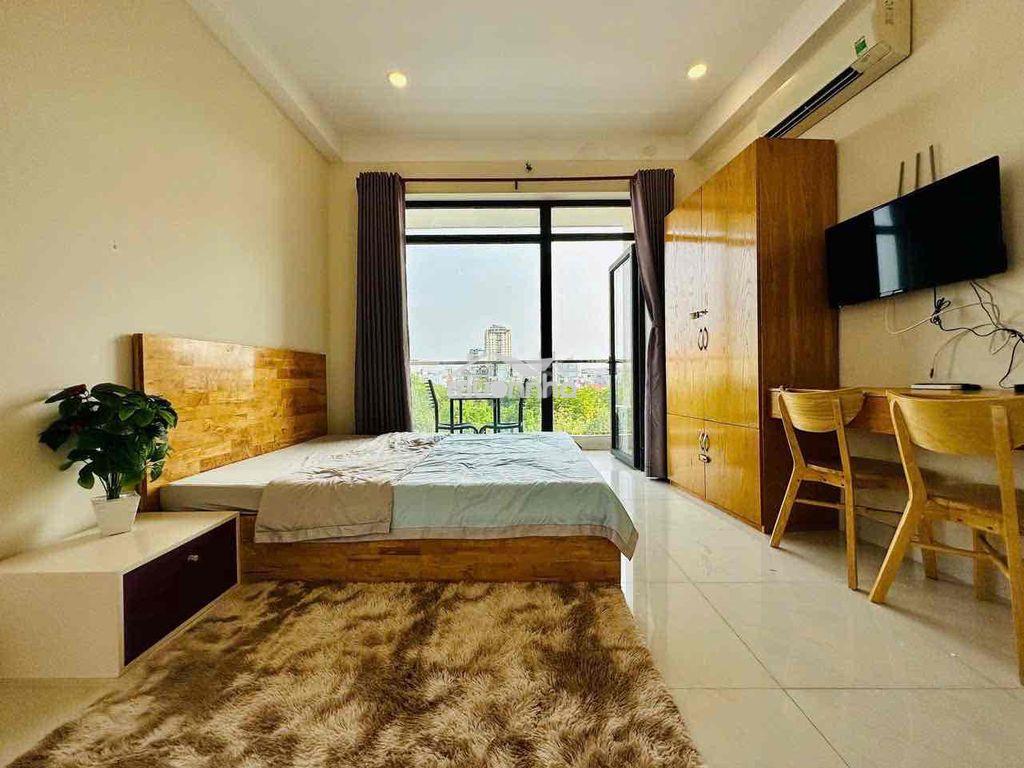 Cho thuê căn hộ studio quận 4 có ban công full nội thất, thang máy - 3