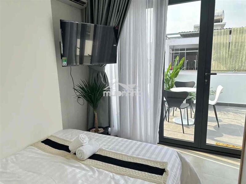 Cho thuê căn hộ dịch vụ q7, full nội thất, ban công view thoáng mát