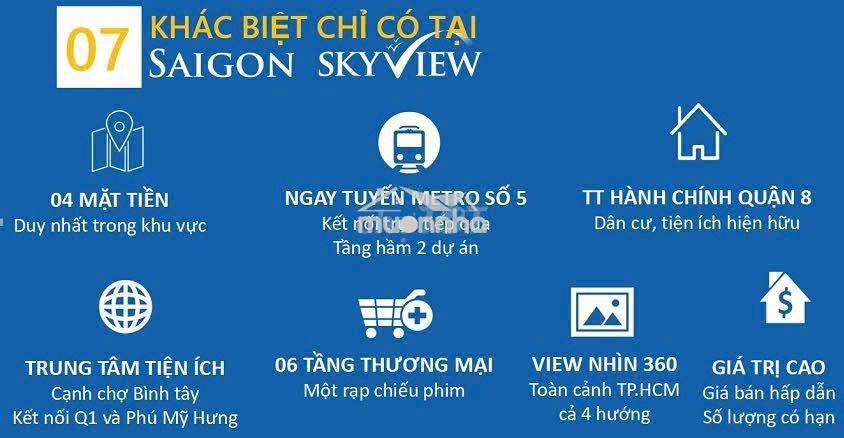 Bán nhanh suất mua saigon skyview 2pn 62m2 giá 4,1 tỷ, ký hdmb chủ đt - 2