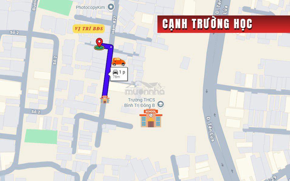 Bán nhà hẻm 827 tỉnh lộ 10, dt 4 x 17m, 2 tấm, 5.8 tỷ. gần aeon mall - 2