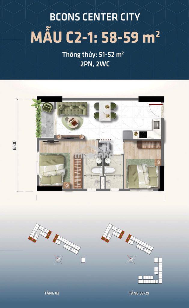 Bcons center city - căn góc đẹp giá tốt - 2
