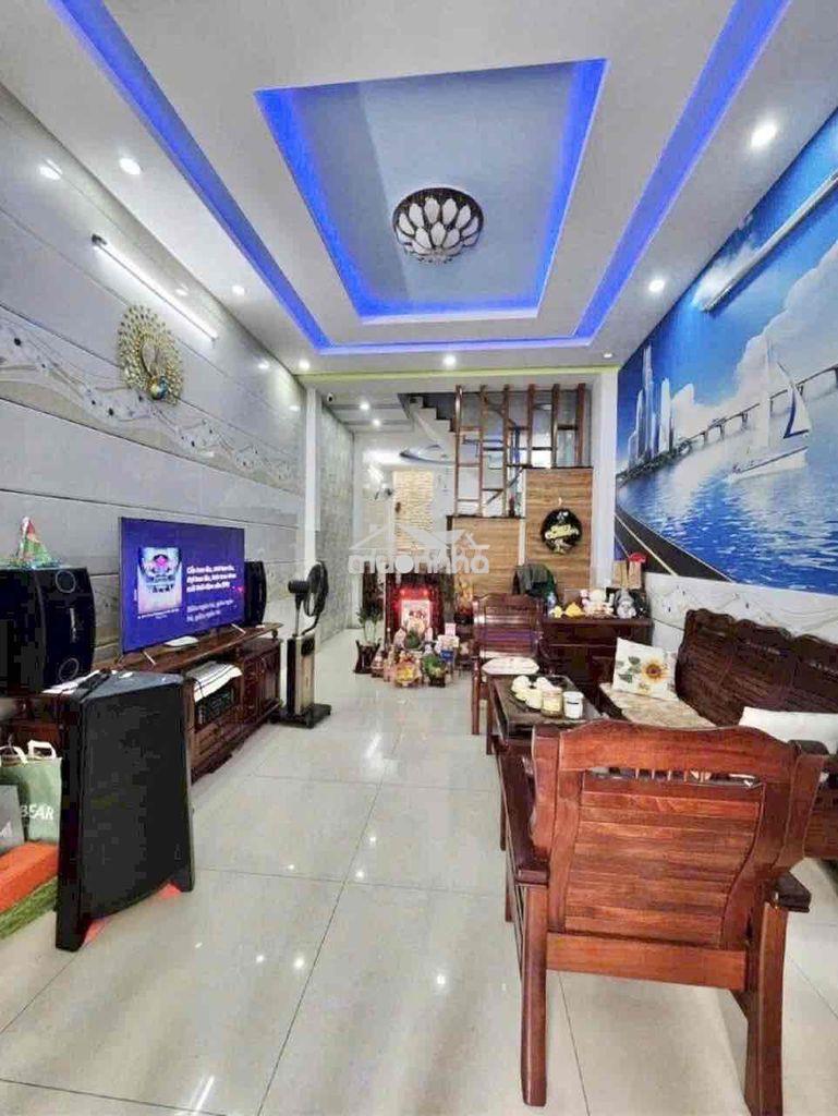 Nhà full nội thất, 4x16 3 lầu 4 phòng 5wc, đường mã lò